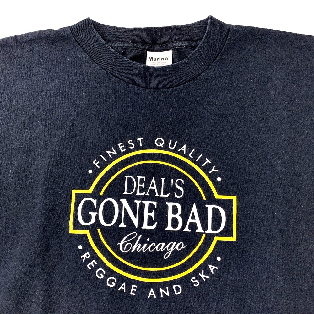 Vintage 90s Deals Gone Bad‎ Band Shirt XL Ska Reggae Chicago MURINA USA